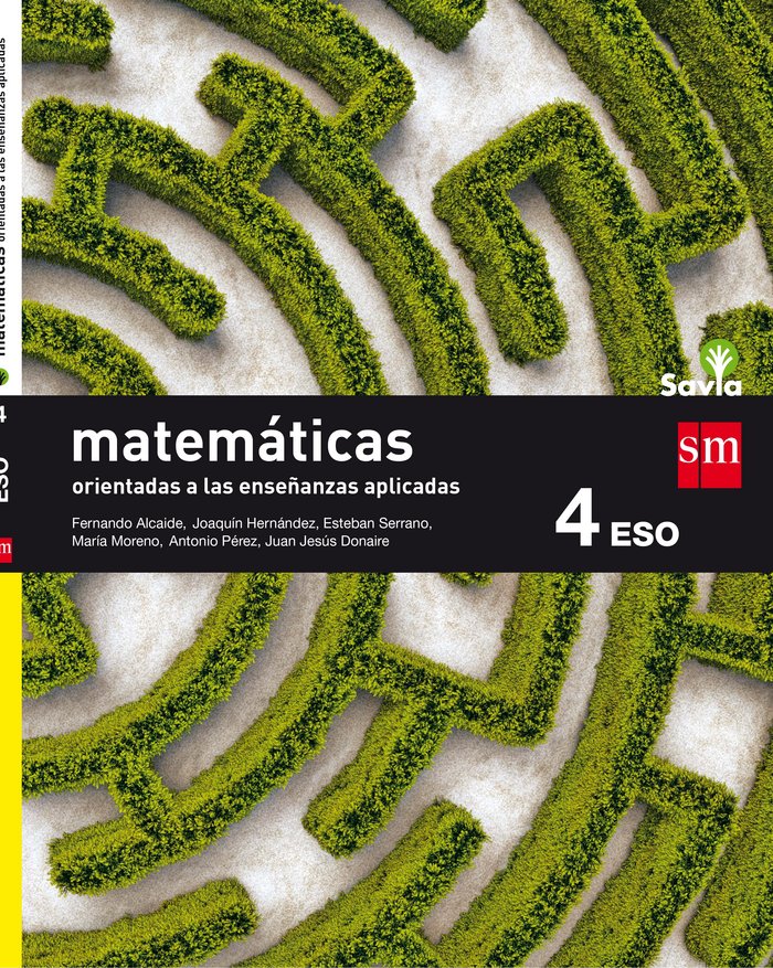 4º ESO MATEMÁTICAS A (Orientadas a las Enseñanzas Aplicadas) SAVIA 16