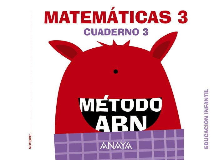 MATEMÁTICAS ABN. NIVEL 3. CUADERNO 3. -5 AÑOS