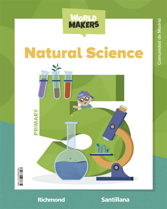 NATURAL SCIENCE STD BOOK MADRID 5 PRIMARY WORLD MAKERS